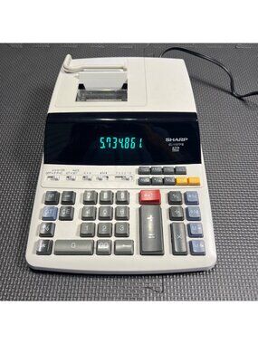 Sharp EL-1197P III 12-Digit Electronic Printing Desktop Calculator